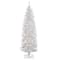 6.5 ft. Pre-Lit Kingswood™ White Fir Hinged Pencil Artificial Christmas Tree, Clear Lights